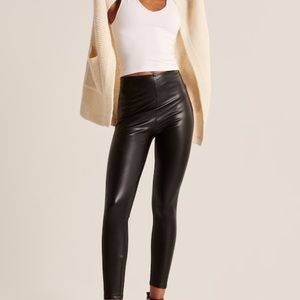 ABERCROMBIE VEGAN LEATHER LEGGINGS